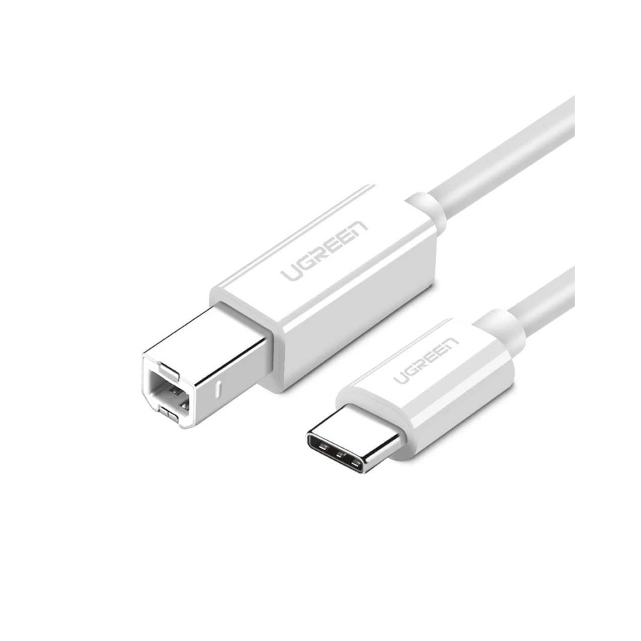 UGREEN USB-C TO USB 2.0 PRINT CABLE 1M (WHITE)