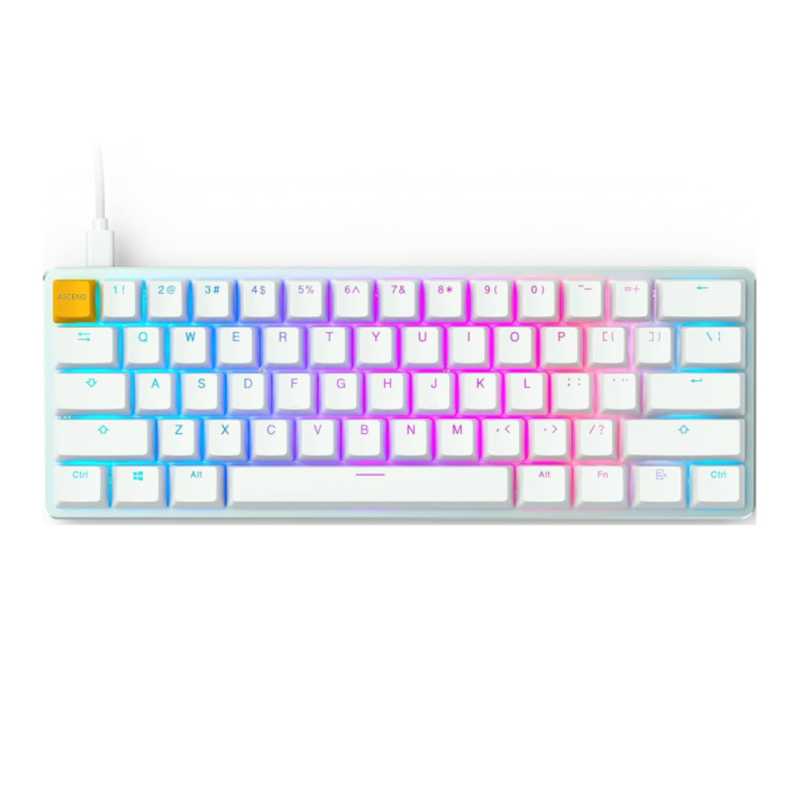 GLORIOUS GMMK - Compact (Pre-Built) White Brown Switch