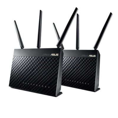 ASUS AiMesh AC1900 WiFi System (RT-AC68U 2 Pack) AC1900 Dual band whole home mesh wifi system