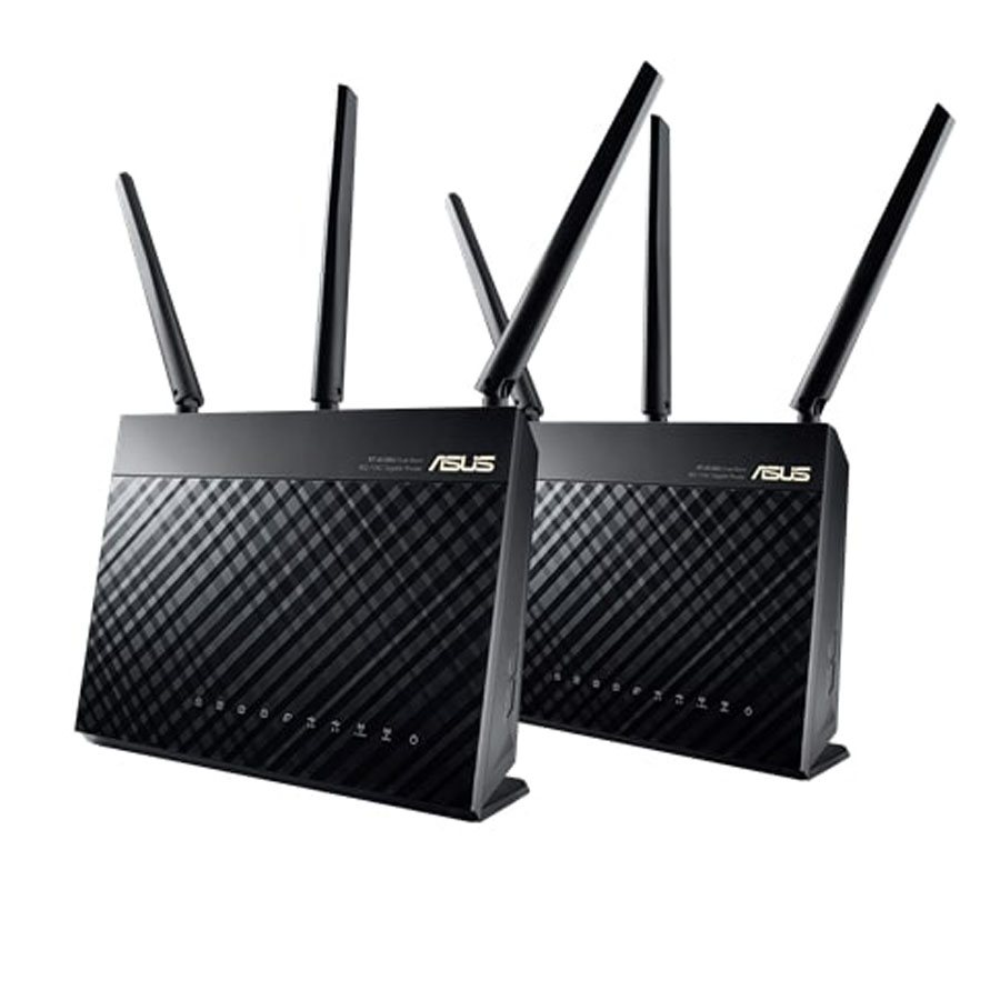 ASUS AiMesh AC1900 WiFi System (RT-AC68U 2 Pack) AC1900 Dual band whole home mesh wifi system