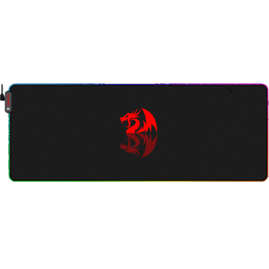 Redragon RGB Mousepad Neptune P027 Soft Cloth Stiched Edges, XL (800×300)