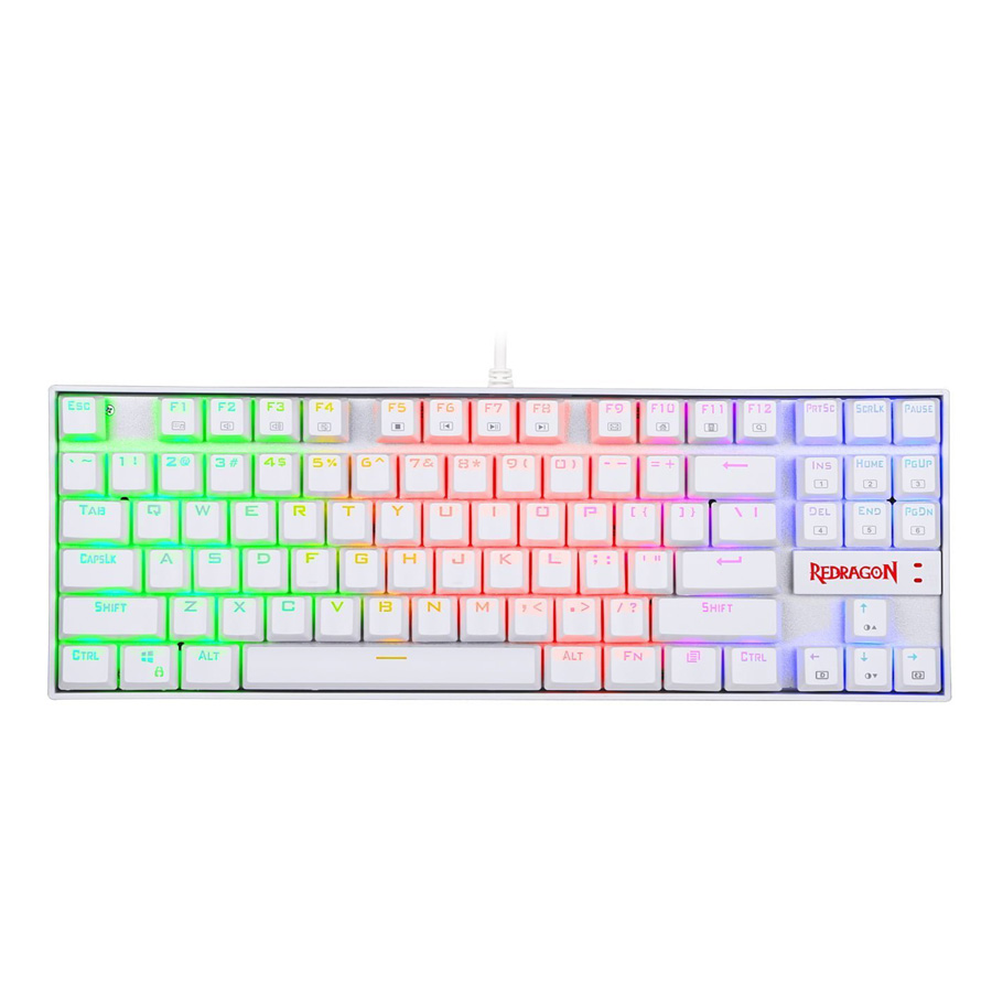 Redragon K552 RGB Mechanical Gaming Keyboard - White