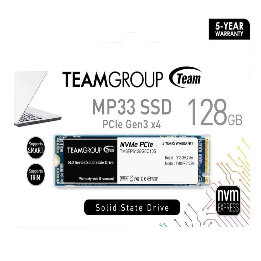 Teamgroup MP33 128GB SSD NVME M.2