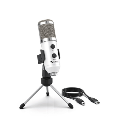 Fifine USB condenser desktop microphone with Tripod Stand - K056A