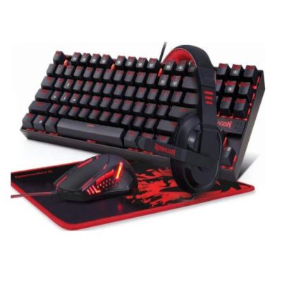 Redragon K552-BB Mechanical Gaming Keyboard,Mouse,Mouse Pad, Headset