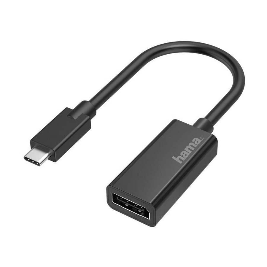 Hama - 200314 - Video Adapter, USB-C Plug - DisplayPort Socket, Ultra-HD 4K