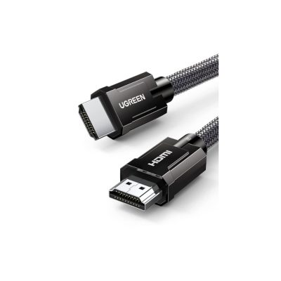 UGREEN HDMI M/M ROUND CABLE ZINC ALLOY SHELL BRAIDED 3M GRAY 80602