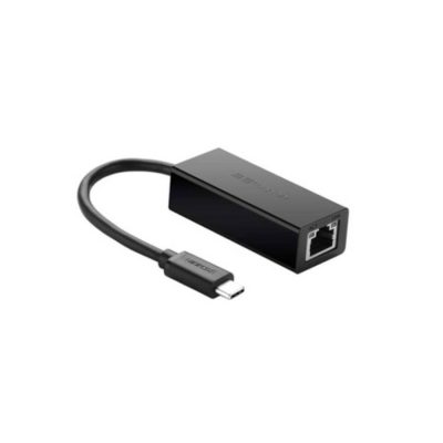 UGREEN USB 2.0 TYPE C 10100MBPS ETHERNET ADAPTER 110MM BLACK 30287