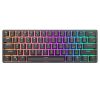 Royal Kludge RK 61 Mini Black Mechanical Keyboard - Blue Switch - Wired and Bluetooth and Wireless 2.4 - Arabic English