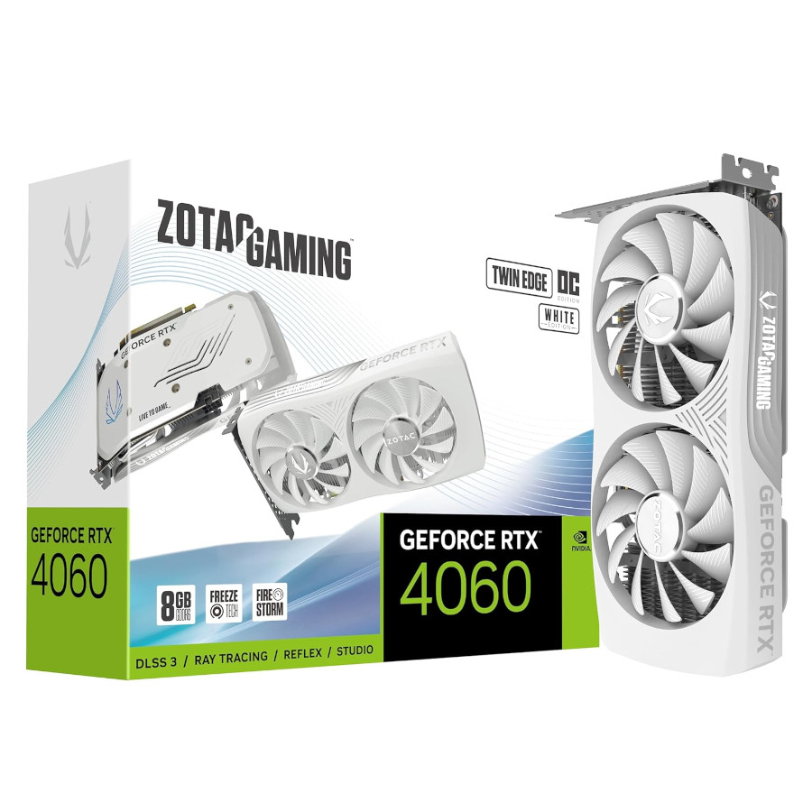 ZOTAC GAMING GeForce RTX 4060 8GB Twin Edge OC White Edition
