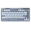 KZZI K75 Pro Plus Mechanical Keyboard - Knight Gray Silver Switch - Wired, Bluetooth, Wireless 2.4G - English