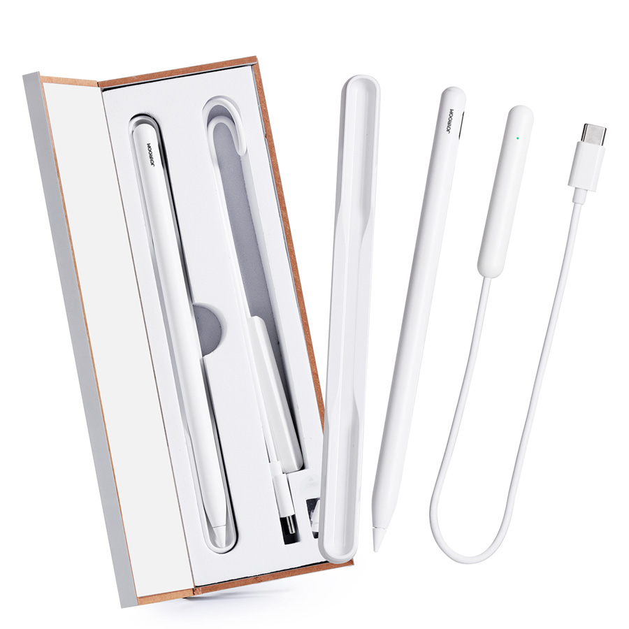 Joyroom JR-X9S Active Stylus Pen (with Replacement Tip x 2)-White