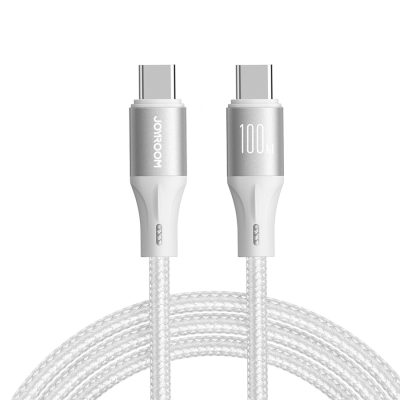 Joyroom SA25-CC5 Light-Speed Series 100W (Type-C to Type-C) 1.2m-White