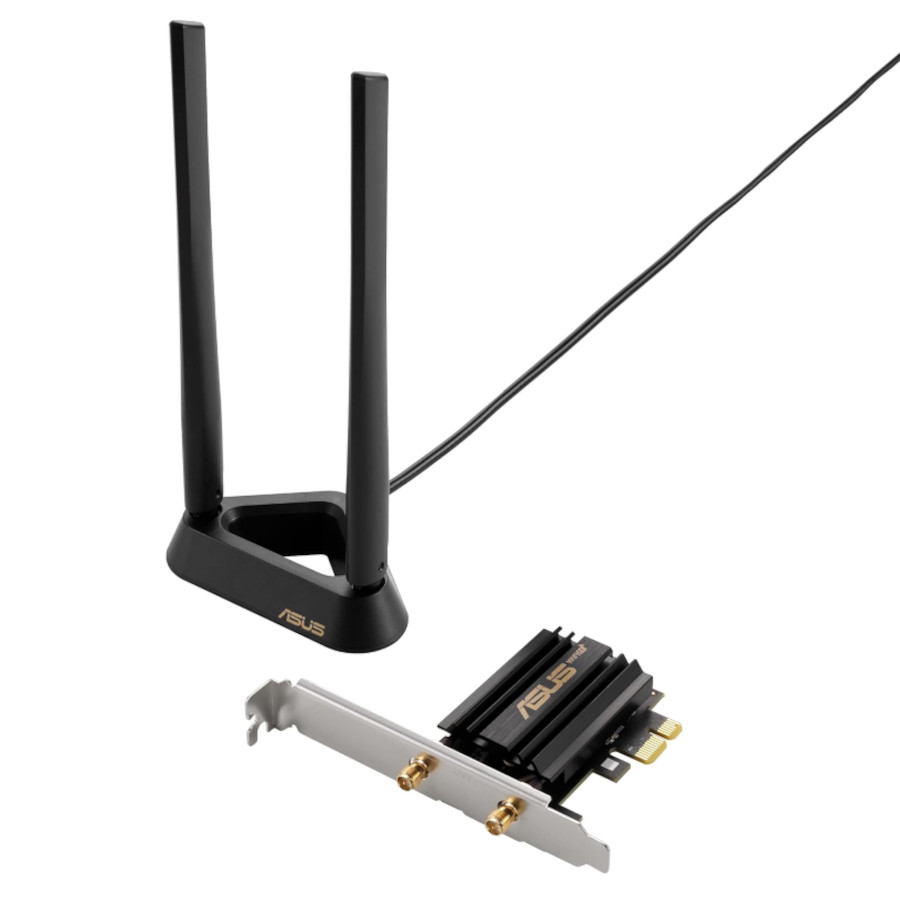 ASUS PCE-AXE59BT WiFi6 6E AX5400 PCI-E Adapter with 2 Externa