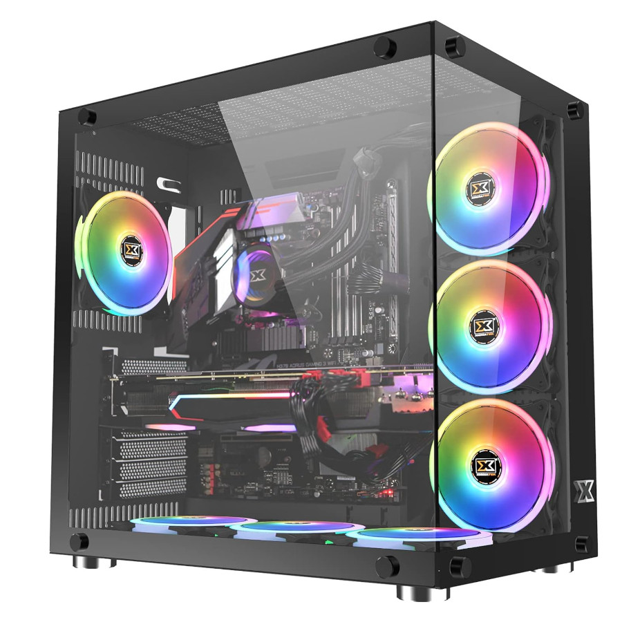 Xigmatek Aquarius Plus Tower Casing with 6 RGB FAN