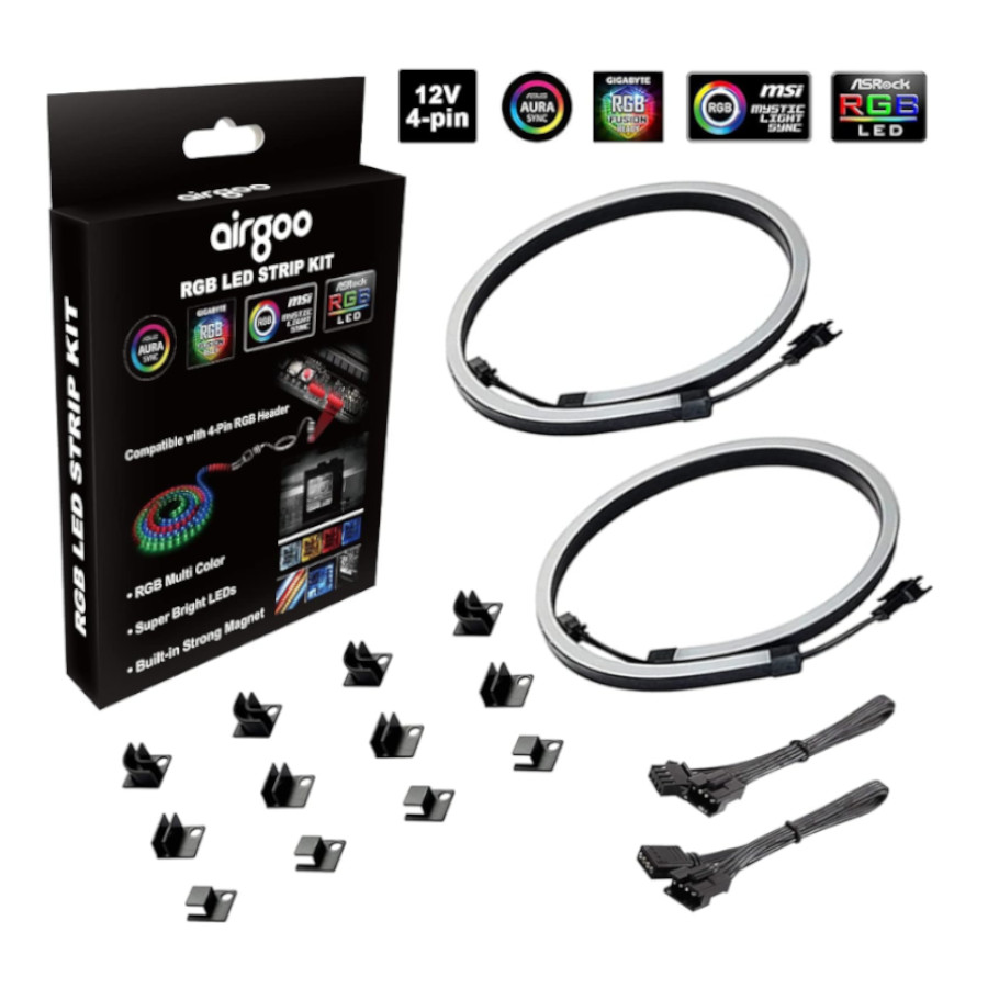 Airgoo RGB LED STRIP KIT Compatible 4-pin RGB Header