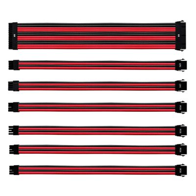 Cooler Master Extension  sleeved cable Red & Black