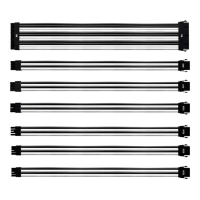 Cooler Master Extension  sleeved cable Black/ White