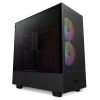 NZXT H5 Flow RGB Compact ATX Mid-Tower with RGB Fans-Black CH51FB-R1