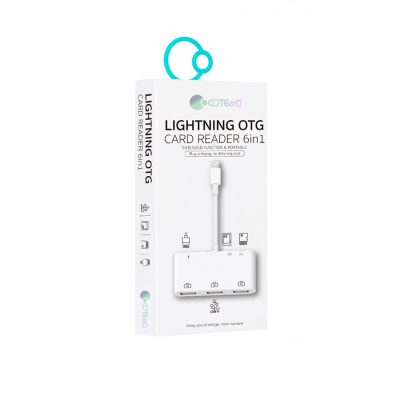 COTECi Lightning card reader 6in1 - 33008