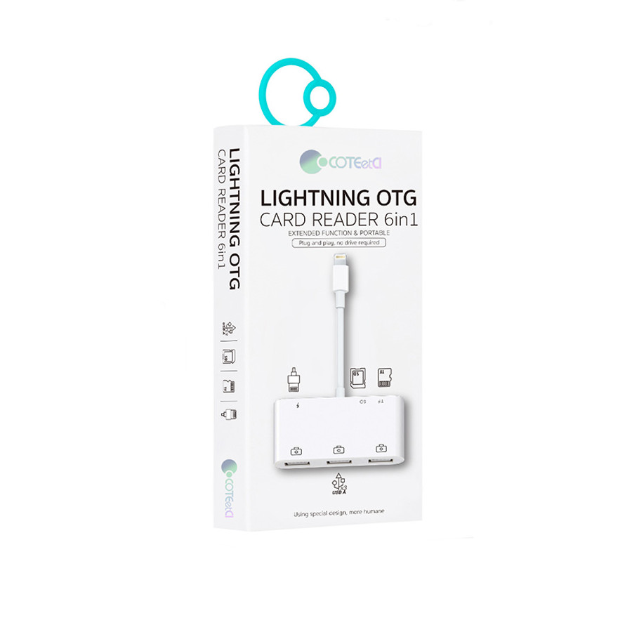 COTECi Lightning card reader 6in1 - 33008