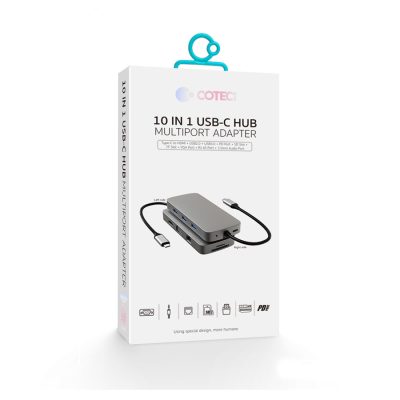 COTECi 10in1 HUB Type-C To USB3.0+USB2.0 - 16012