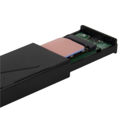 SilverStone Technology Raven RVS03 10Gbps SuperSpeed USB-C 3.2 Gen2 to NVMe/SATA M.2 SSD Enclosure, SST-RVS03