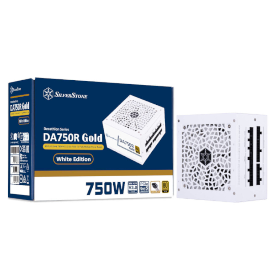Silverstone DA750R-WWW 750w 80 PLUS GOLD POWER SUPPLY - White