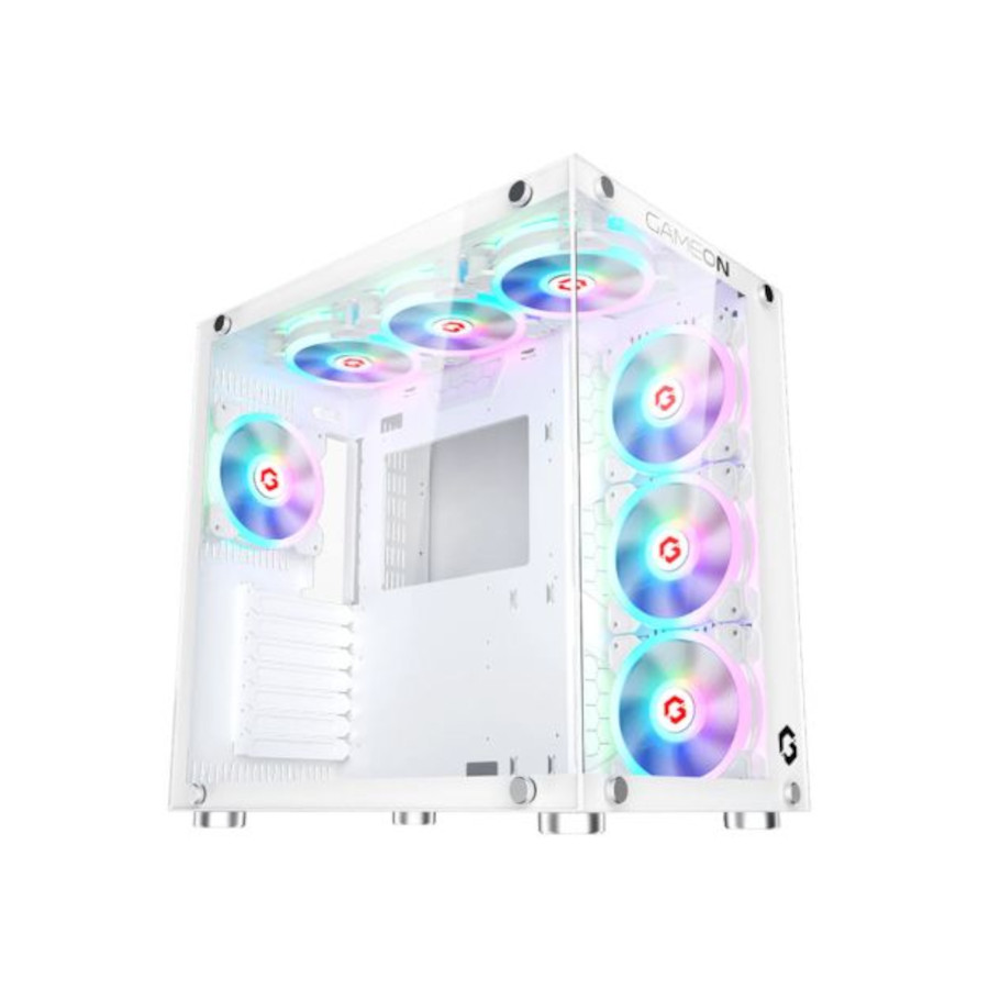 GAMEON Emperor Midnight II Series Mid Tower Gaming Case - White