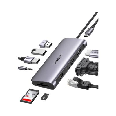 UGREEN USB-C 10-in-1 MULTIFUNCTION ADAPTER (SPACE GRAY)