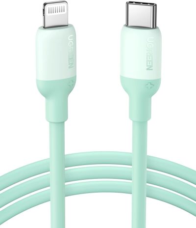 UGREEN USB-C TO LIGHTNING SILICONE CABLE 1M GREEN 20308