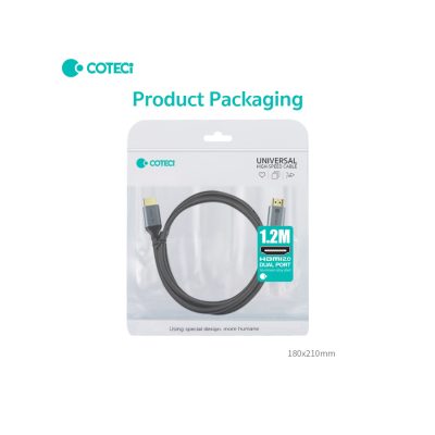 COTECi HDMl to HDMI 4k high-definition video cable 1.2m - 87101