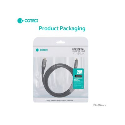COTECi Thunderbolt 4 Cable 4k/100W/20GB 2m - 87202