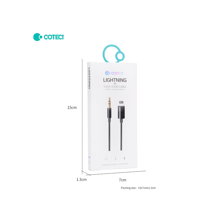 COTECi Lightning to 3.5mm audio cable - CS8855