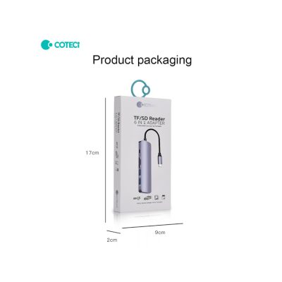 COTECi TF/SD Reader 6in1 HUB - MB1084