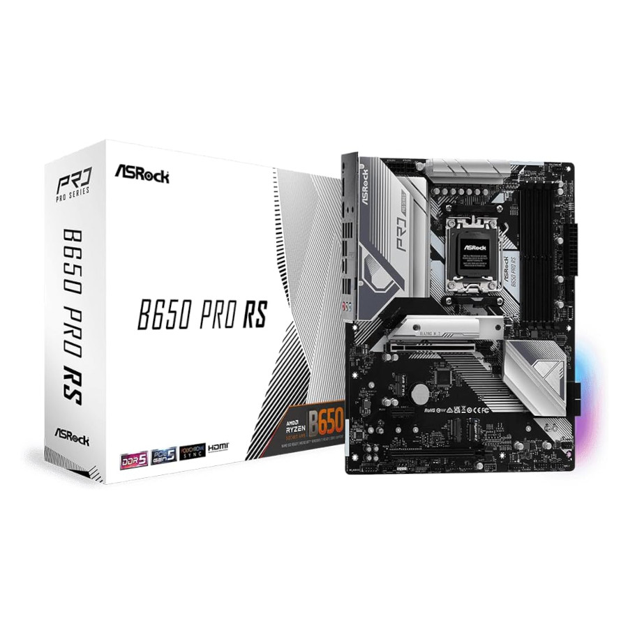 ASRock B650 PRO RS AMD Ryzen Gaming ATX Motherboard