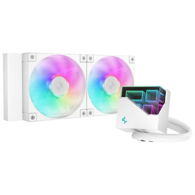 DEEPCOOL AIO Liquid Cooler LT240 A-RGB - White