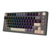 Royal Kludge RKM75 Phantom Mechanical Keyboard - Silver Switch - Wired, Bluetooth, Wireless 2.4G - Arabic English