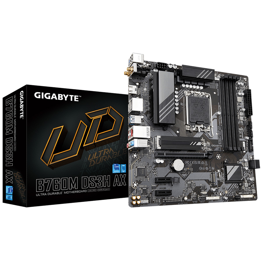 GIGABYTE B760M DS3H AX WIFI Motherboard DDR5