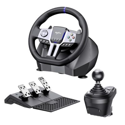 PXN-V9 GEN2 270 and 900 Degree Vibration Racing Wheel With Pedals and shifter