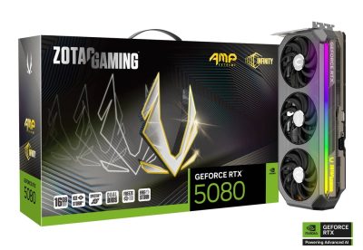 ZOTAC GAMING GeForce RTX 5080 AMP Extreme Infinity 16GB GDDR7