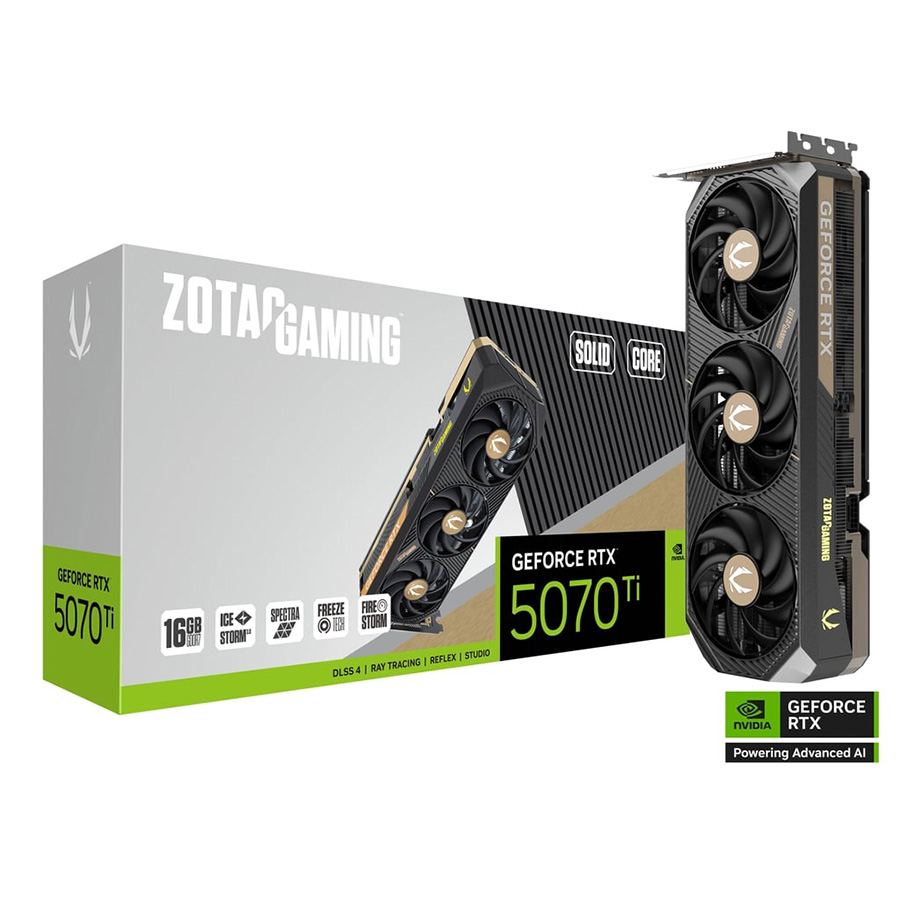 ZOTAC GAMING GeForce RTX 5070 Ti SOLID CORE Graphics Card