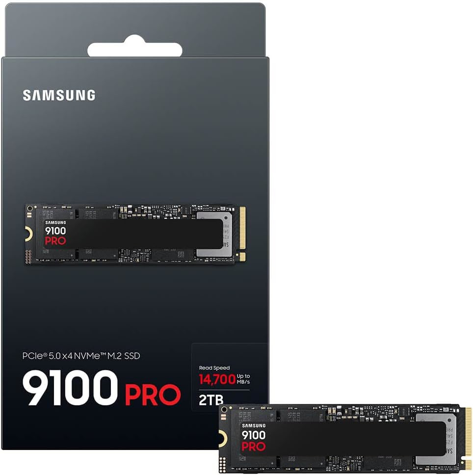 Samsung 9100 PRO M.2 Gen5 NVME SSD 2TB