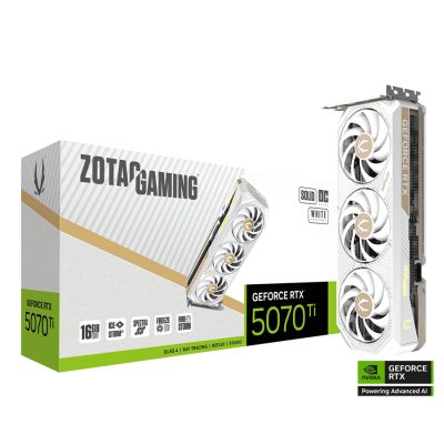 ZOTAC GAMING GEFORCE RTX 5070 Ti SOLID CORE OC WHITE ED 16GB