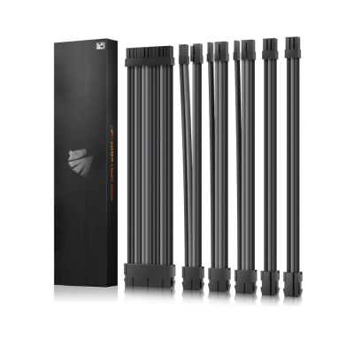 Asiahorse 6 kit cable extension Black Grey 24PIN*1+(6+2)PIN*2+(4+4)PIN *1+6PIN*2