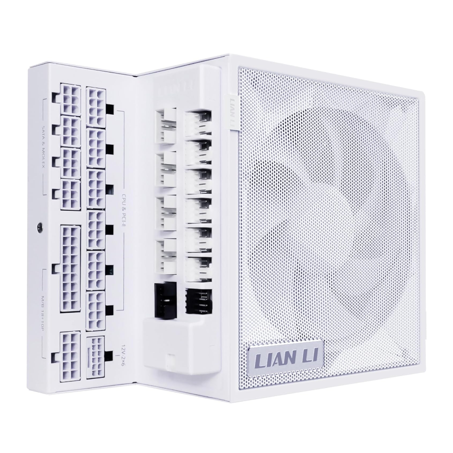Lian li Edge 1200W 80 Plus Gold Power Supply white