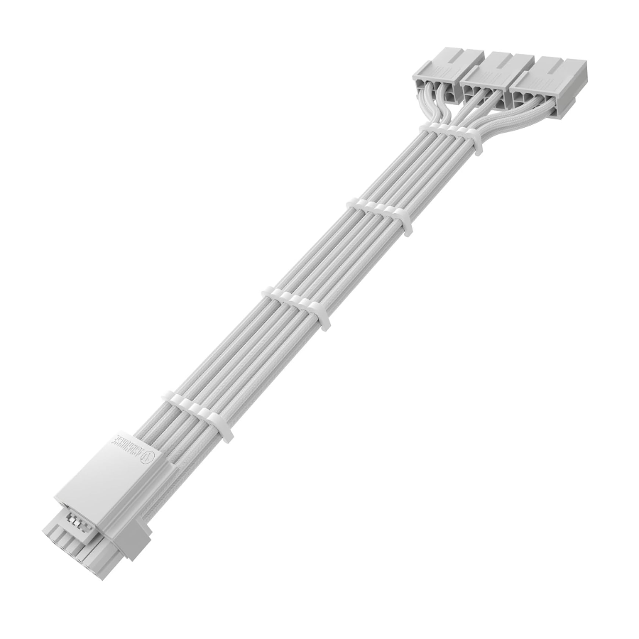 Asiahorse PCIE 5.0 3x8Pin to 12Pin GPU Adaptere white