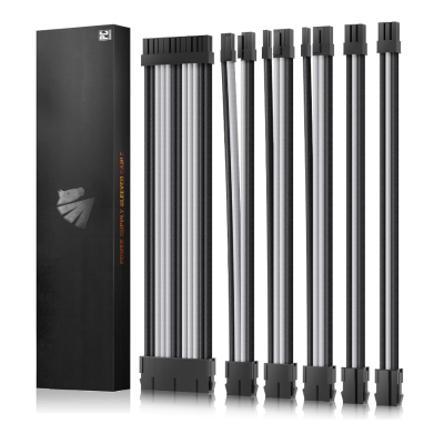 Asiahorse 6 kit cable extension Black White 24PIN*1+(6+2)PIN*2+(4+4)PIN *1+6PIN*2