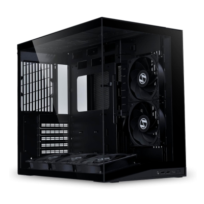 Lian Li O11D Mini V2 Flow Gaming Case Black (with 5  pcs of non RGB fans)
