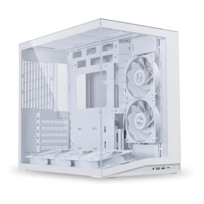 Lian Li O11D Mini V2 Flow Gaming Case White (with 5  pcs of non RGB fans)